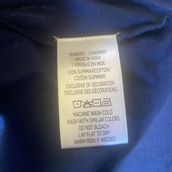 NWT Robert Graham Polo Golf Shirt Mens Size Small Navy Blue - Picture 6 of 6